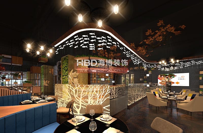 水楓林主題餐廳設計 收銀區(qū)設計