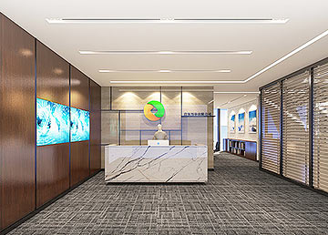 萬(wàn)華投資公司前臺(tái)設(shè)計(jì)裝修