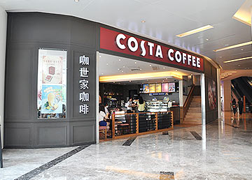 COSTA連鎖咖啡廳設計裝修實景