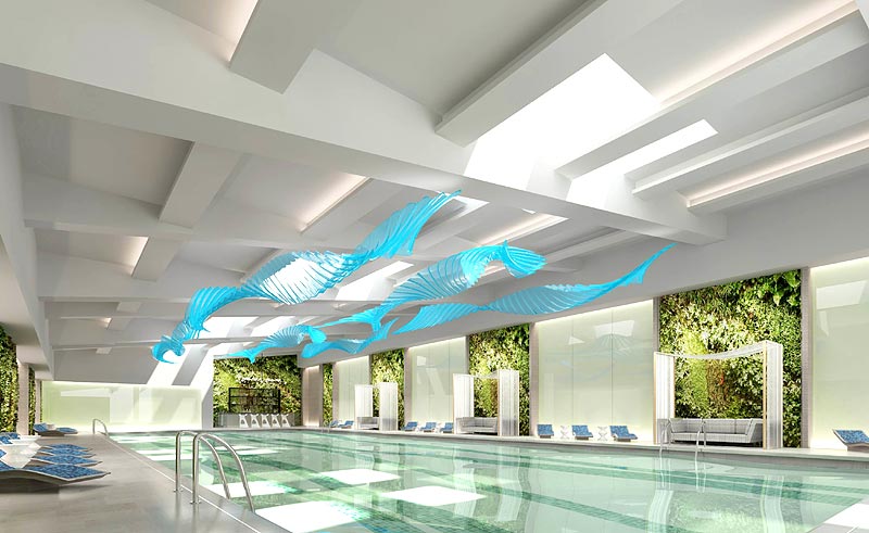翡翠薈美容會所裝修設(shè)計 游泳館設(shè)計